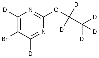 5-bromo-2-(ethoxy-d5)pyrimidine-4,6-d2 Struktur