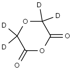 1,4-dioxane-2,6-dione-d4 Struktur