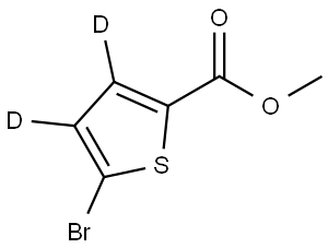 methyl 5-bromothiophene-2-carboxylate-3,4-d2 Struktur