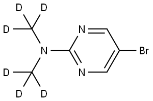 5-bromo-N,N-bis(methyl-d3)pyrimidin-2-amine Struktur