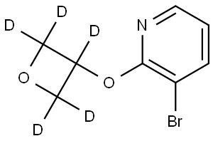 3-bromo-2-((oxetan-3-yl-d5)oxy)pyridine Struktur