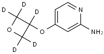 4-((oxetan-3-yl-d5)oxy)pyridin-2-amine Struktur