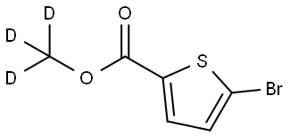 methyl-d3 5-bromothiophene-2-carboxylate Struktur