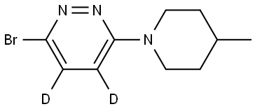 3-bromo-6-(4-methylpiperidin-1-yl)pyridazine-4,5-d2 Struktur