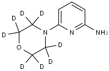 6-(morpholino-d8)pyridin-2-amine Struktur