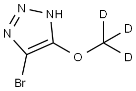 4-bromo-5-(methoxy-d3)-1H-1,2,3-triazole Struktur