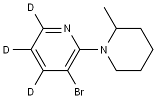 3-bromo-2-(2-methylpiperidin-1-yl)pyridine-4,5,6-d3 Struktur