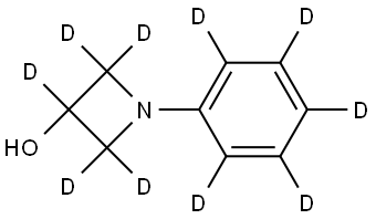 1-(phenyl-d5)azetidin-2,2,3,4,4-d5-3-ol Struktur