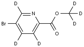 methyl-d3 5-bromopicolinate-3,4,6-d3 Struktur