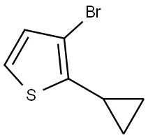 3-bromo-2-cyclopropylthiophene Struktur