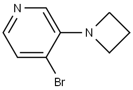 3-(azetidin-1-yl)-4-bromopyridine Struktur