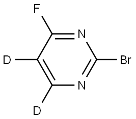 2-bromo-4-fluoropyrimidine-5,6-d2 Struktur