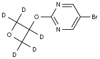 5-bromo-2-((oxetan-3-yl-d5)oxy)pyrimidine Struktur