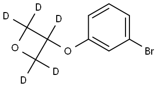 3-(3-bromophenoxy)oxetane-2,2,3,4,4-d5 Struktur