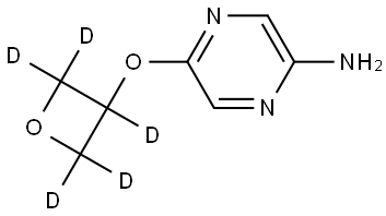 5-((oxetan-3-yl-d5)oxy)pyrazin-2-amine Struktur