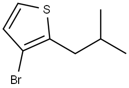 3-bromo-2-isobutylthiophene Struktur