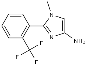 1-methyl-2-(2-(trifluoromethyl)phenyl)-1H-imidazol-4-amine Struktur