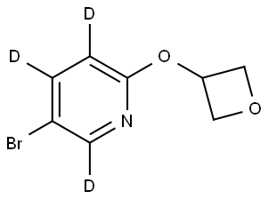 5-bromo-2-(oxetan-3-yloxy)pyridine-3,4,6-d3 Struktur