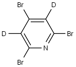 2,4,6-tribromopyridine-3,5-d2 Struktur