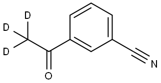 3-(acetyl-d3)benzonitrile Struktur