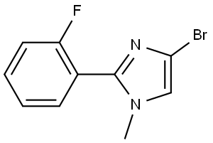 4-bromo-2-(2-fluorophenyl)-1-methyl-1H-imidazole Struktur