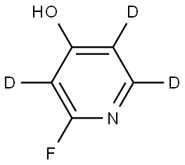 2-fluoropyridin-3,5,6-d3-4-ol Struktur