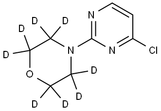 4-(4-chloropyrimidin-2-yl)morpholine-2,2,3,3,5,5,6,6-d8 Struktur