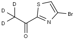 1-(4-bromothiazol-2-yl)ethan-1-one-2,2,2-d3 Struktur