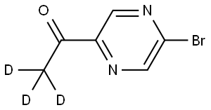 1-(5-bromopyrazin-2-yl)ethan-1-one-2,2,2-d3 Struktur