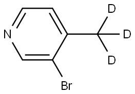 3-bromo-4-(methyl-d3)pyridine Struktur