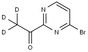 1-(4-bromopyrimidin-2-yl)ethan-1-one-2,2,2-d3 Struktur