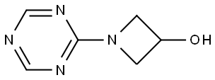 1-(1,3,5-triazin-2-yl)azetidin-3-ol Struktur