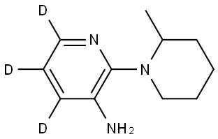 2-(2-methylpiperidin-1-yl)pyridin-4,5,6-d3-3-amine Struktur