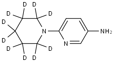 6-(piperidin-1-yl-d10)pyridin-3-amine Struktur