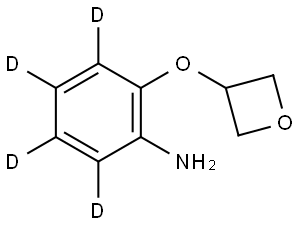 2-(oxetan-3-yloxy)benzen-3,4,5,6-d4-amine Struktur