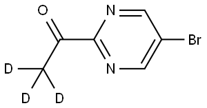 1-(5-bromopyrimidin-2-yl)ethan-1-one-2,2,2-d3 Struktur