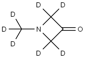 1-(methyl-d3)azetidin-3-one-2,2,4,4-d4 Struktur