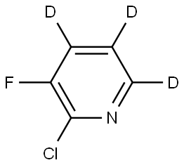 2-chloro-3-fluoropyridine-4,5,6-d3 Struktur