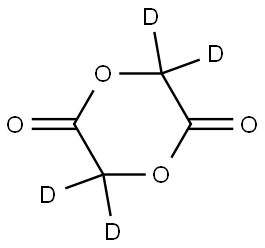 1,4-dioxane-2,5-dione-d4 Struktur