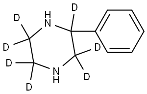 2-phenylpiperazine-2,3,3,5,5,6,6-d7 Struktur