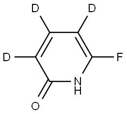 6-fluoropyridin-2(1H)-one-3,4,5-d3 Struktur