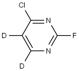 4-chloro-2-fluoropyrimidine-5,6-d2 Struktur