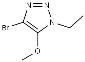 4-bromo-1-ethyl-5-methoxy-1H-1,2,3-triazole Struktur