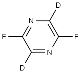 2,5-difluoropyrazine-3,6-d2 Struktur