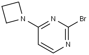 4-(azetidin-1-yl)-2-bromopyrimidine Structure