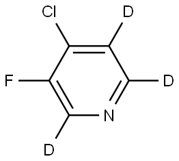 4-chloro-3-fluoropyridine-2,5,6-d3 Struktur