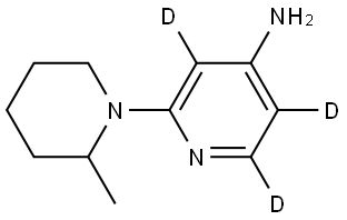 2-(2-methylpiperidin-1-yl)pyridin-3,5,6-d3-4-amine Struktur