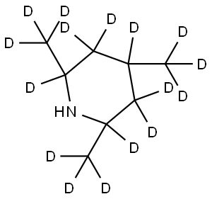 2,4,6-tris(methyl-d3)piperidine-2,3,3,4,5,5,6-d7 Struktur