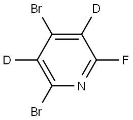 2,4-dibromo-6-fluoropyridine-3,5-d2 Struktur