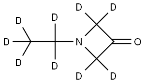 1-(ethyl-d5)azetidin-3-one-2,2,4,4-d4 Struktur